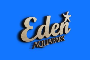 creation logo eden aquapark marrakech maroc