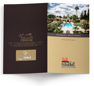 conception creation brochure marrakech maroc
