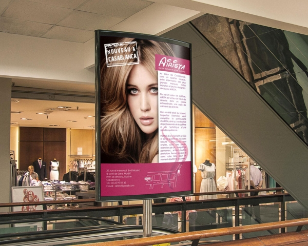 Conception et fabrication de panneaux publicitaire Airista Marrakech