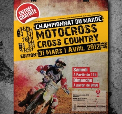 Traveaux de communication de l’evenement Motocross cross country