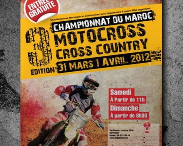 Traveaux de communication de l’evenement Motocross cross country