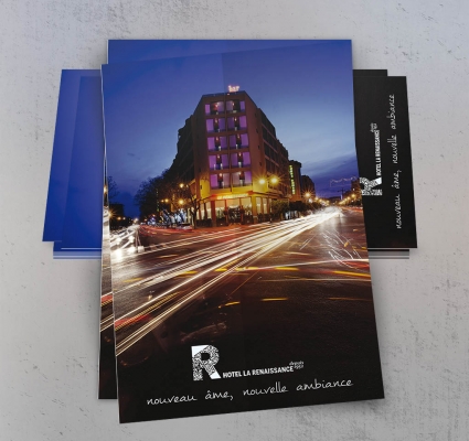 Travaux de conception graphique pour Hotel la renaissance Marrakech