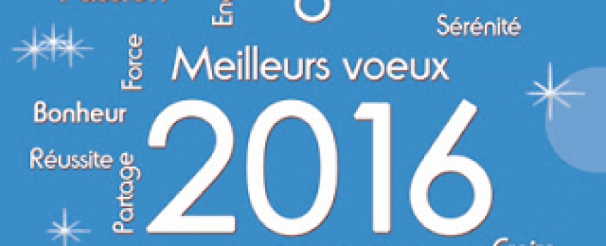 Meilleurs vœux 2016